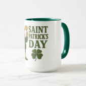 Klassieke kabouter St. Patrick's Day Mok (Voorkant rechts)