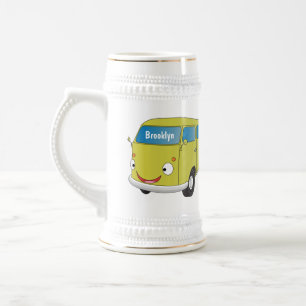 Klassieke kalkgroene van cartoon bierpul