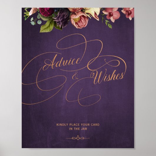  klassieke kalligrafie advies en wensen teken poster (Voorkant)