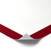 Klassieke kalligrafie dieprood oud geld bruiloft poster (Hoek)