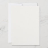 Klassieke kalligrafie Elegante bruiloft uitnodigin Kaart (Achterkant)
