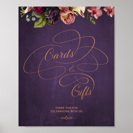  klassieke kalligrafie kaarten en geschenken teken poster (Voorkant)