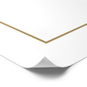 Klassieke kalligrafie Monogram Bruiloft Welkomstbo Poster (Hoek)