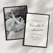 Klassieke kalligrafie Oud geld bruiloft Kaart