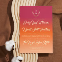 Klassieke kalligrafie Vibrant Summer Wedding