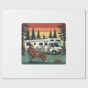 Klassieke Kampeer Caravan RV Bigfoot Avontuur Cadeaupapier