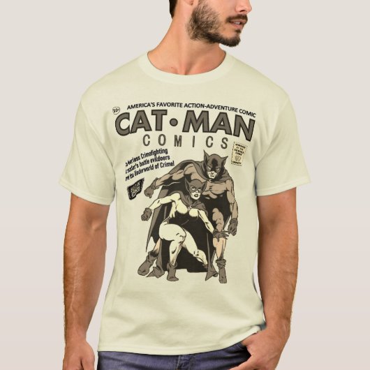 Klassieke Kat-Man strips T-shirt (Voorkant)