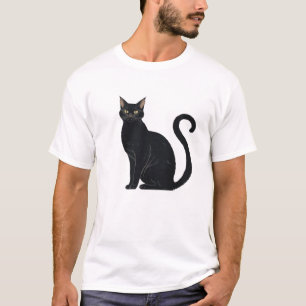 Klassieke kat met gebogen rug � Vintage Halloween  T-shirt