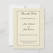 Klassieke Katholieke Trouwdag Religieus 'Save The  Save The Date (Achterkant)