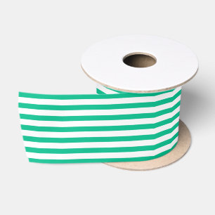 Klassieke Kellygroene en Witte Naamse Strepen Lint