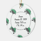 Klassieke kerkfornuis voor jongens Sweet Green Ret Keramisch Ornament (Links)