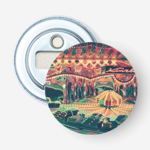 Klassieke Kermis 's Nachts Button Flesopener