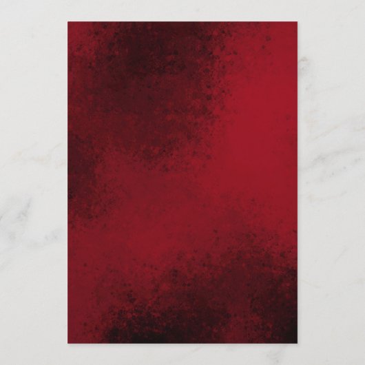 Klassieke Kerst Bloemen Crest Monogram Bruiloft Menu (Achterkant)