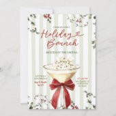 Klassieke kerst brunch kaart (Voorkant)