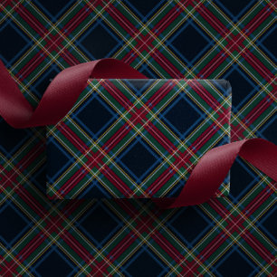 Klassieke kerst geruite Kerstmis Cadeaupapier