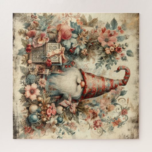 Klassieke Kerst Gnome Jigsaw Puzzel (Horizontaal)