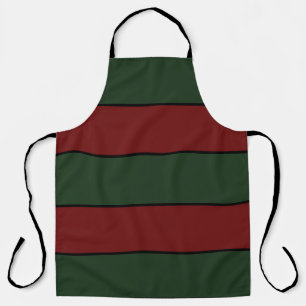Klassieke Kerst Groen En Rode Strepen Schort