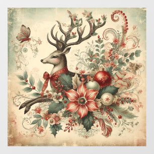 Klassieke Kerst Herten Window Cling Raamsticker