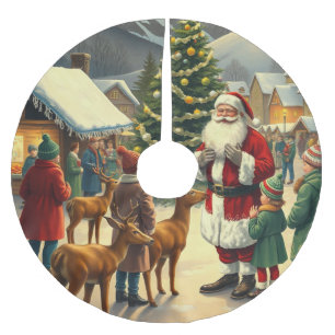 Klassieke Kerst Illustratie Kerstboom Rok