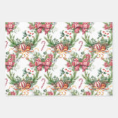 Klassieke kerst inpakpapier vel (Voorkant)