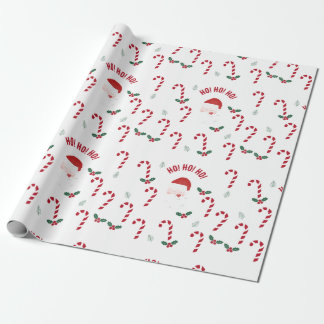 Klassieke Kerst Kerststok Cadeaupapier