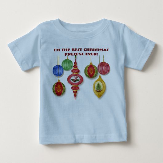 Klassieke Kerst Ornament Baby Creeper (Voorkant)