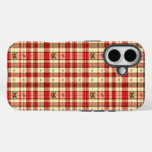 Klassieke Kerst Plaid Case-Mate iPhone Case (Achterkant (horizontaal))