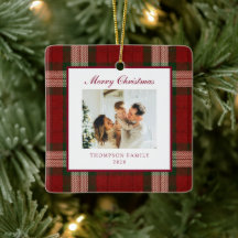 Klassieke Kerst Plaid Familie Foto