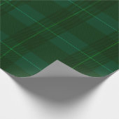 Klassieke kerst Tartan Plaid Cadeaupapier (Hoek)