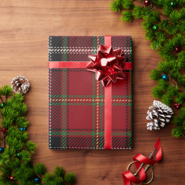 Klassieke kerst Tartan Plaid Cadeaupapier