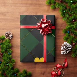 Klassieke kerst Tartan Plaid Cadeaupapier