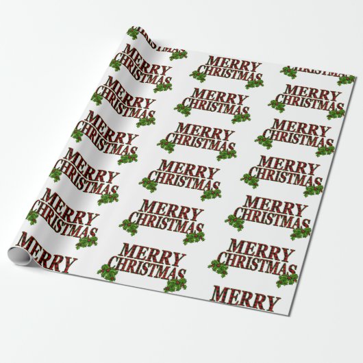 Klassieke kerst van Merry Cadeaupapier (Uitgerold)