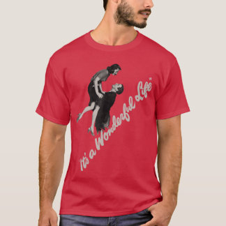 Klassieke Kerst Vintage It's a Wonderful Life ret T-shirt