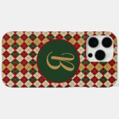 Klassieke, kerst / winter argyle patterned Case-Mate iPhone case (Achterkant (horizontaal))