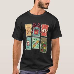 Klassieke Kerst Zuster Stempels Verpleegsters Team T-shirt