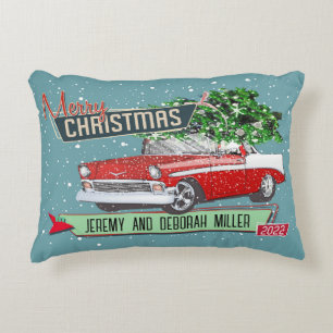 Klassieke kerstavond met Retro Accent Kussen