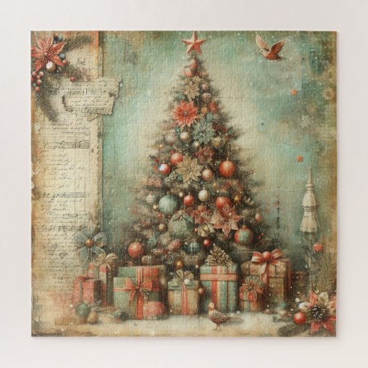 Klassieke Kerstboom Jigsaw Puzzel (Verticaal)