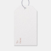 Klassieke kerstcadeauLabels -  Cadeaulabel (Achterkant)