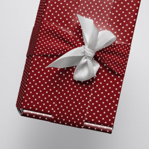 Klassieke kerstfeestdagen, Bourgundy Stars Multi Cadeaupapier