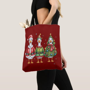 Klassieke Kerstgans Sinterklaas Eend Grappige Gans Draagtas