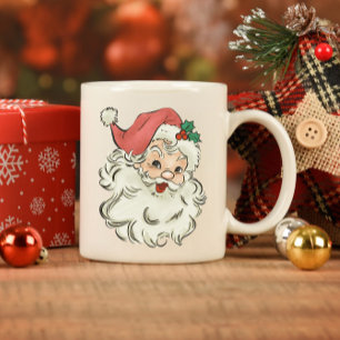 Klassieke kerstglimlach voor kerstglimlach mok