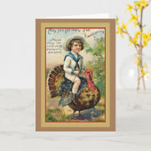 Klassieke kerstgroeten voor Thanksgiving Kaart (Gele Bloem)