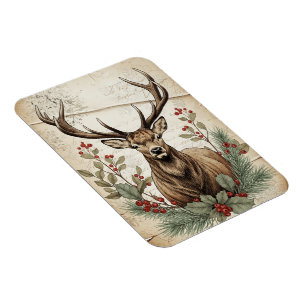 Klassieke Kerstherten Decoupage Kunst Magneet