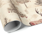 Klassieke Kerstherten en -boom Cadeaupapier (Rol Hoek)