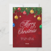 Klassieke kerstkaart (Achterkant)