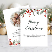 Klassieke Kerstkaart met Warme Winterwens