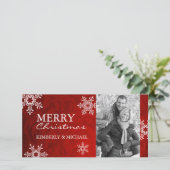 Klassieke kerstkaarten feestdagenkaart (Staand voorkant)