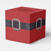 Klassieke kerstkerstmankreet bedankdoosjes (Achterkant)