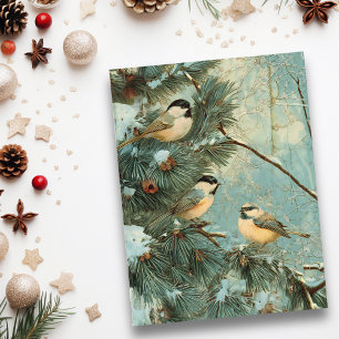 Klassieke Kerstliederen Dennenboom Briefkaart