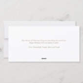 Klassieke Kerstman Aangepaste Foto Feestdagenkaart (Achterkant)